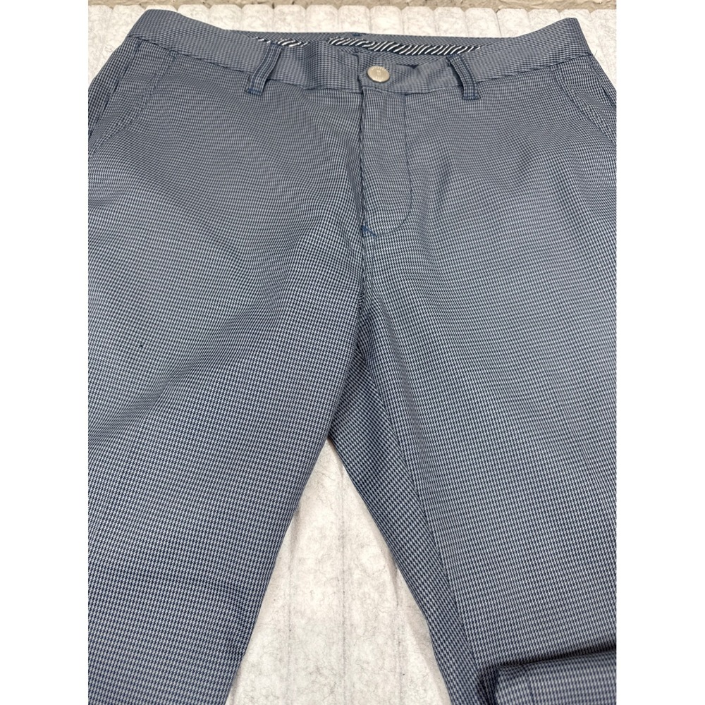 Bonobos Golf Mens 30x32 Slim Fit Micro Houndstooth‎ Performance Pants Navy Blue